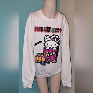 Womens Medium Hello Kitty Halloween Sweatshirt